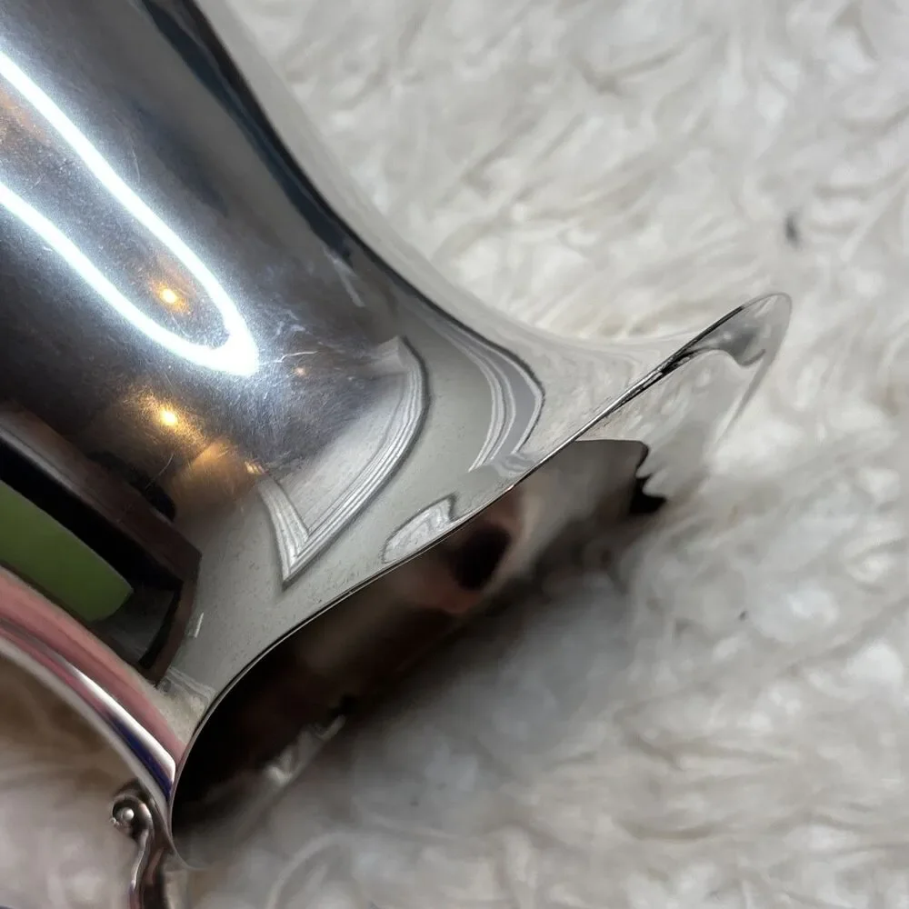 VINTAGE Leonard Silver Plate Footed Water Pitcher with Ice Lip Cottage Core